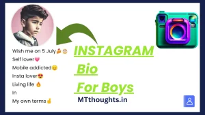 instagram bio for boys